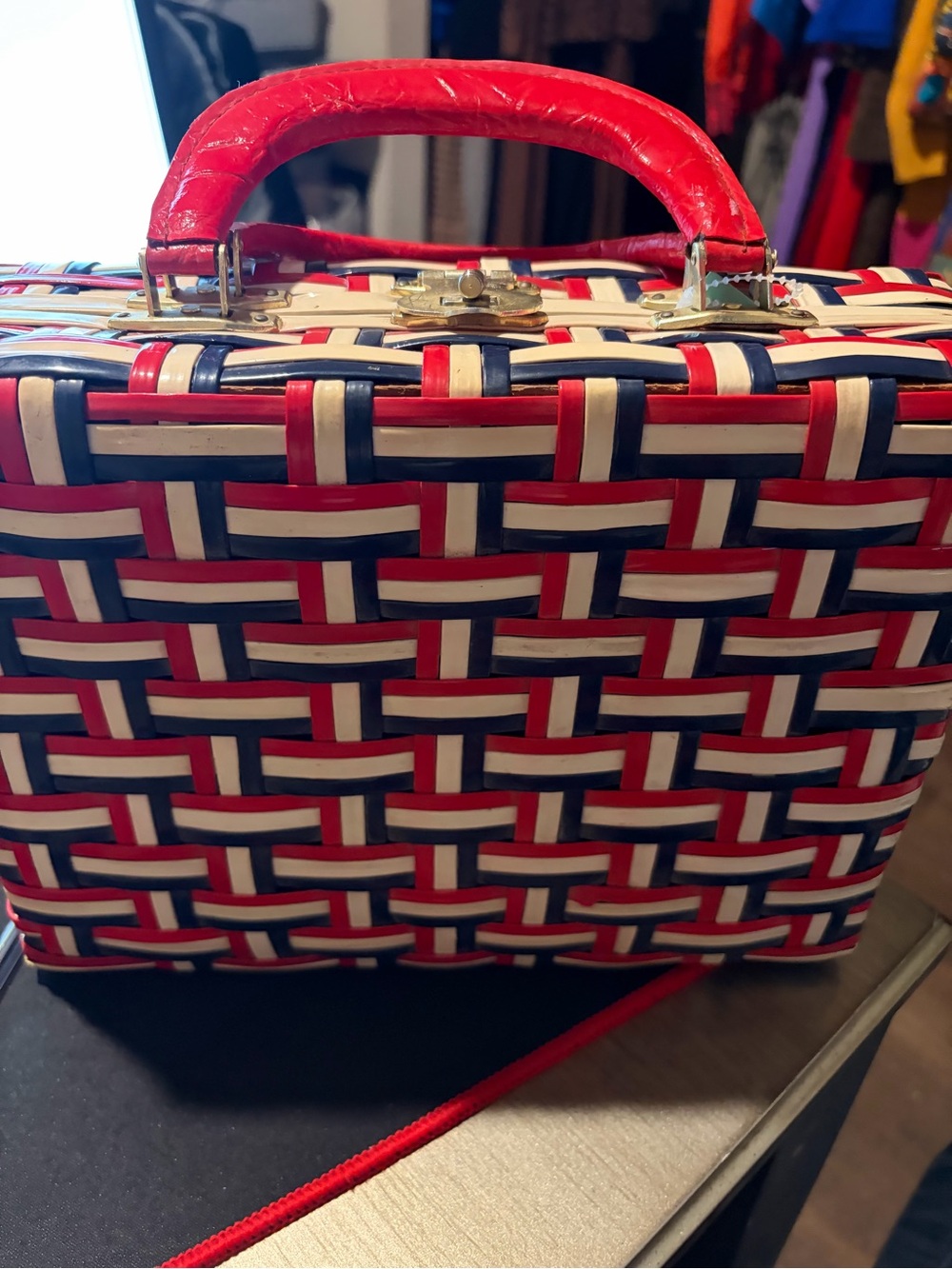 Woven Red White & Blue Carry Case